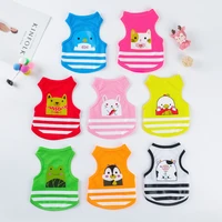 spring summer dog clothes cute cartoon printed breathable pet vest small and medium dog cat pet clothes