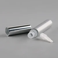 50pcs 5ml silvergold aluminum twist pen portable cosmetic pen dail up pen wind up pen click lip gloss tube diy make up tool