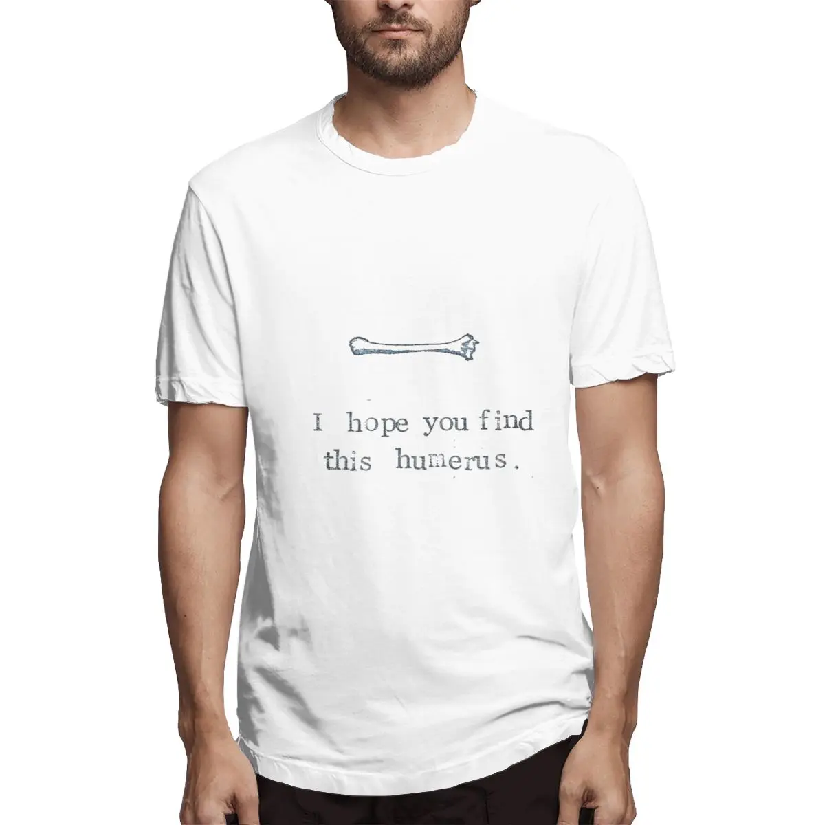 

Taxidermy I Hope You Find This Humerus Men's Classic T-Shirt Vintage Tees Short Sleeve O Neck T-Shirt Cotton Graphic Clothes