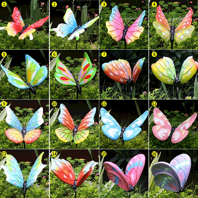 

Garden decoration outdoor simulation butterfly sculpture garden animal decoration park lawn decoration landscaping