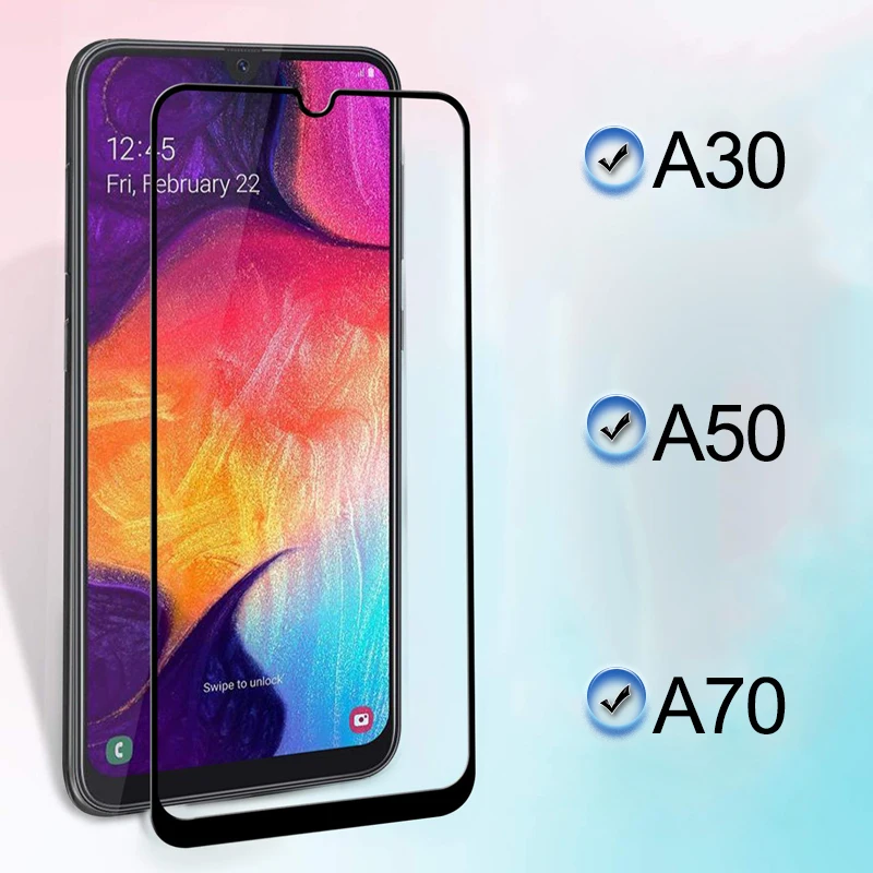 Защитная пленка для экрана Samsung Galaxy A71 A51 A70 A50 A40 A30 A2 Core M30S M20 A7 2018 полное покрытие из