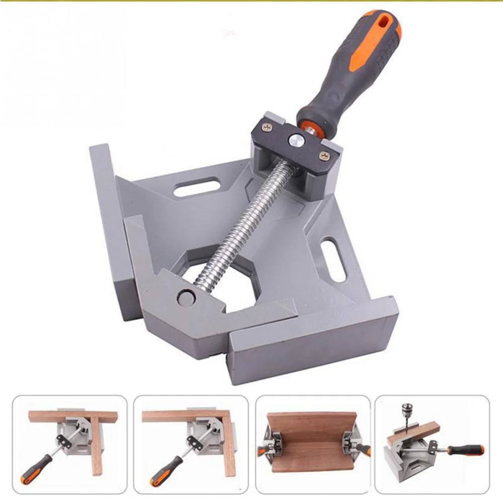 

1PC Multi-function Right Angle Clamp Single Handle Right Angle Clamp 90 Degree Right Angle Fixation Clamp Woodworking Right Angl