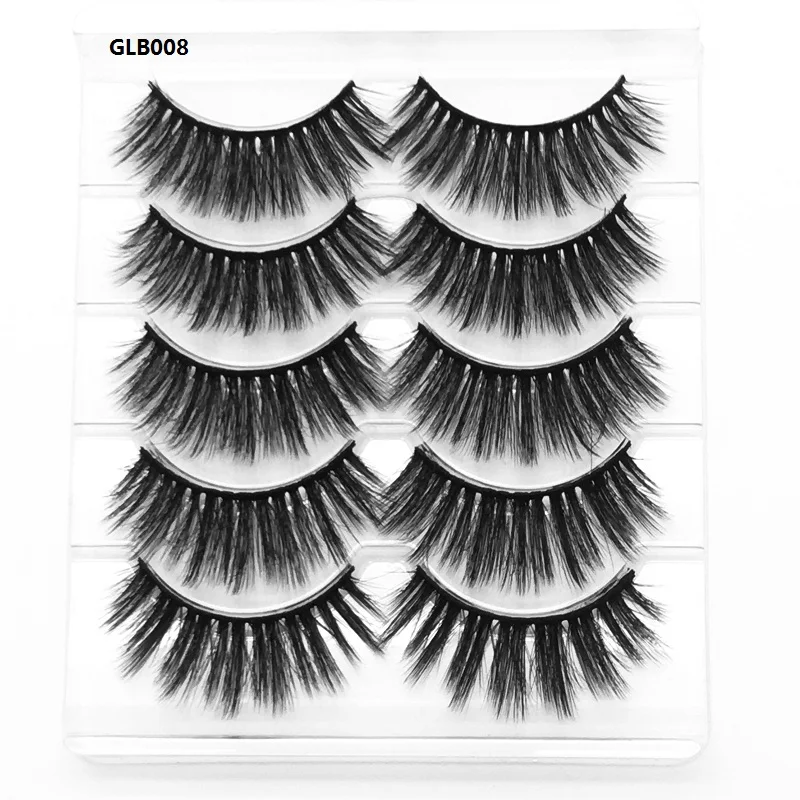 Makeup Lashes Magnetic Eyeliner 5d Faux Mink False Eyelashes Kit Custom Lash Packaging Handmade Natural Eye EyelashBoxProfession