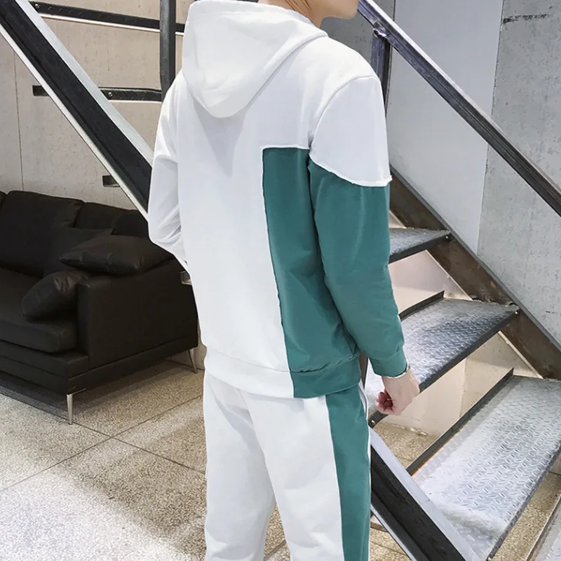 Мужские спортивные костюмы из двух предметов толстовка с капюшоном и штаны 2 шт. |