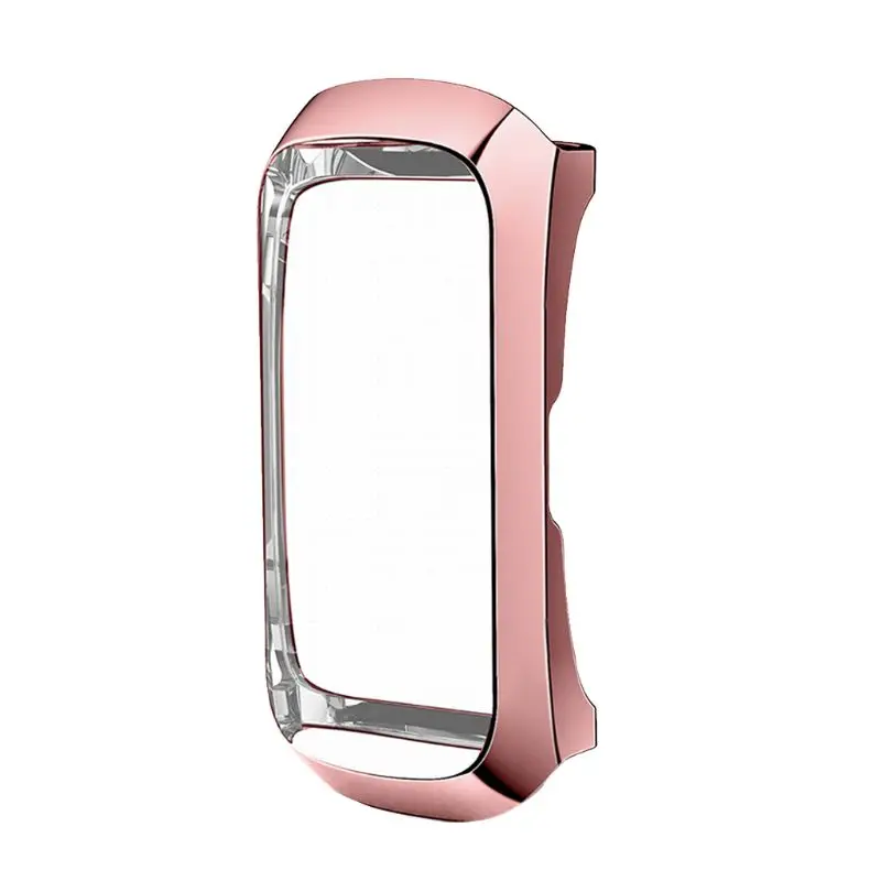 360 градусов ТПУ защитный чехол для samsung Galaxy Fit SM-R370 Смарт Браслет часы Покрытие оболочки аксессуары - Цвет: Pink