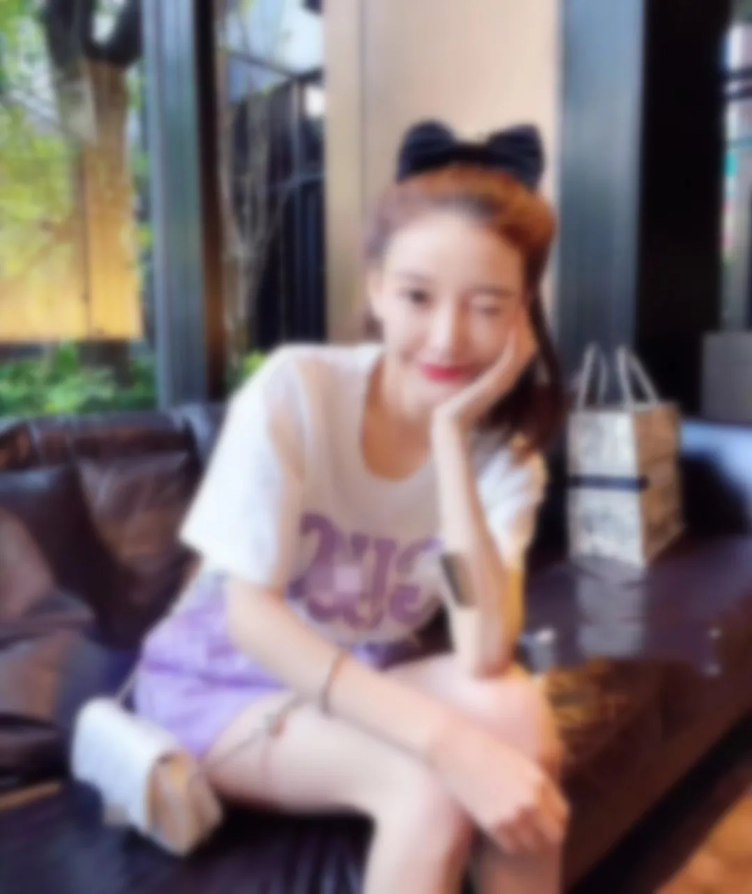 

Women's fashion casual short sleeve T-shirt + jacquard fabric Shorts Set 100% Cotton Short Sleeve T-Shirt embroidered letter