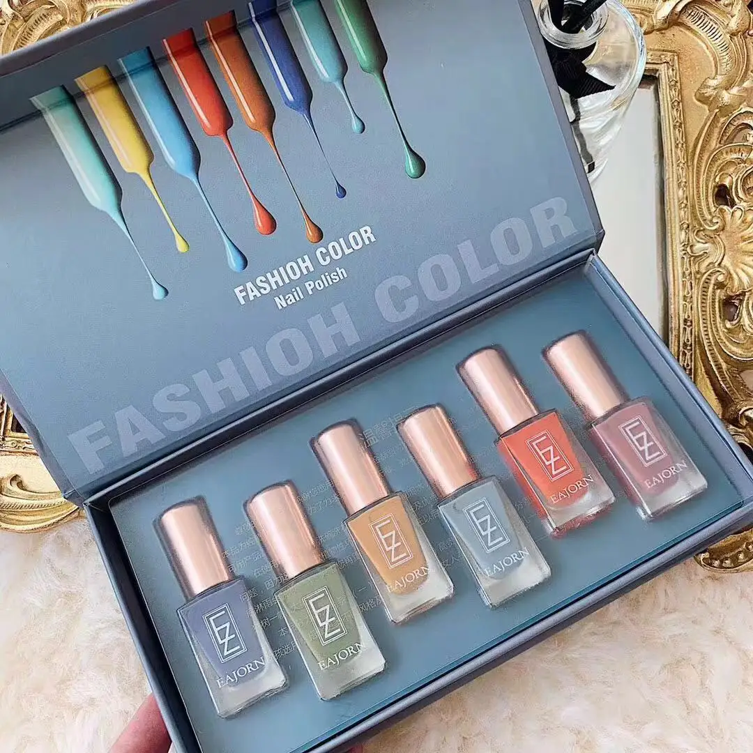 6 шт./компл. Гель лак для ногтей маникюрный набор гибридный Tearable Лаки Перманентный