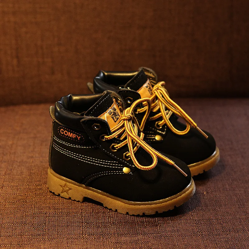 Зимняя детская обувь для малышей кожаные ботинки Martin детские зимние брендовые