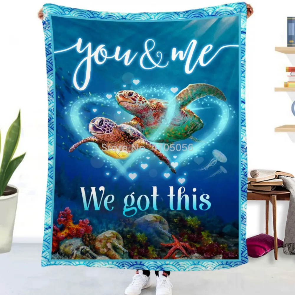 

Turtle Blanket 3D Printing Children Adult Quilt Soft Blanket Couple blanket/Sofa/Travel Teenager Student Blanket