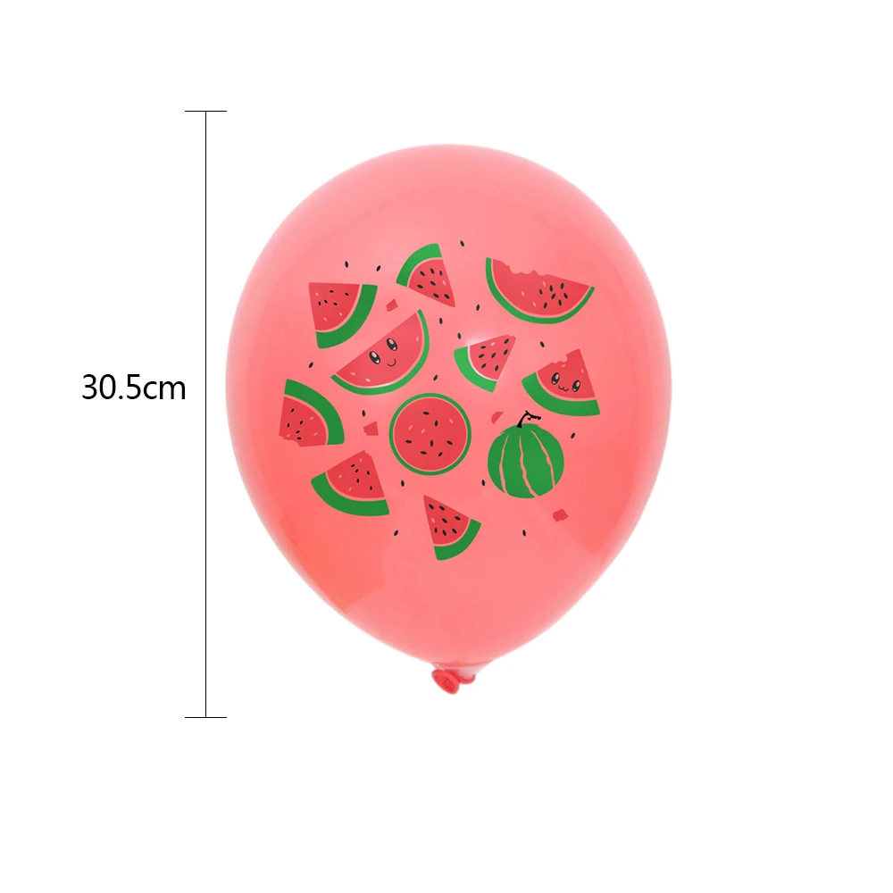 

8Pcs/lot Summer Party Decor Watermelon Foil Balloons Number Balloon Fruits Theme Birthday Decoration Kids Baby Shower Supplies