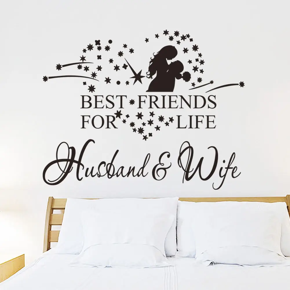 Новинка 2020 Лидер продаж Переводные картинки с надписью Best Friends for Life муж и жена