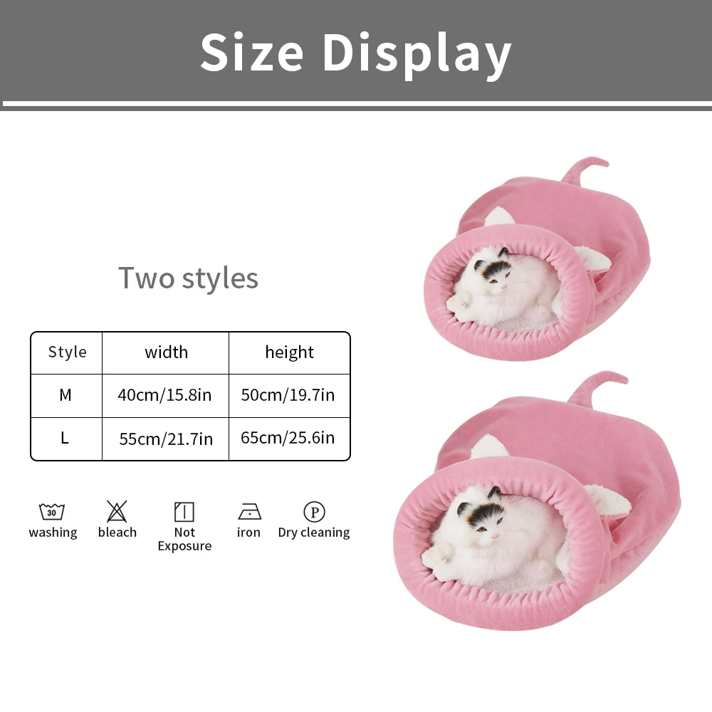 Зимняя подушка для гнезда кошачий домик в пещере маленького среднего кота