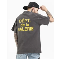 high street washed letter print cotton tshirts mens short sleeve loose casual summer t shirt o neck oversize hip hop tees
