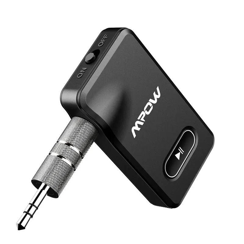 Black Receiver Mpow BH129 обновленный беспроводной аудио адаптер Bluetooth 4,1 приемник автомобильный комплект с 3,5 мм Aux стерео для автомобиля домашний Динамик Наушники - Цвет: Black Receiver