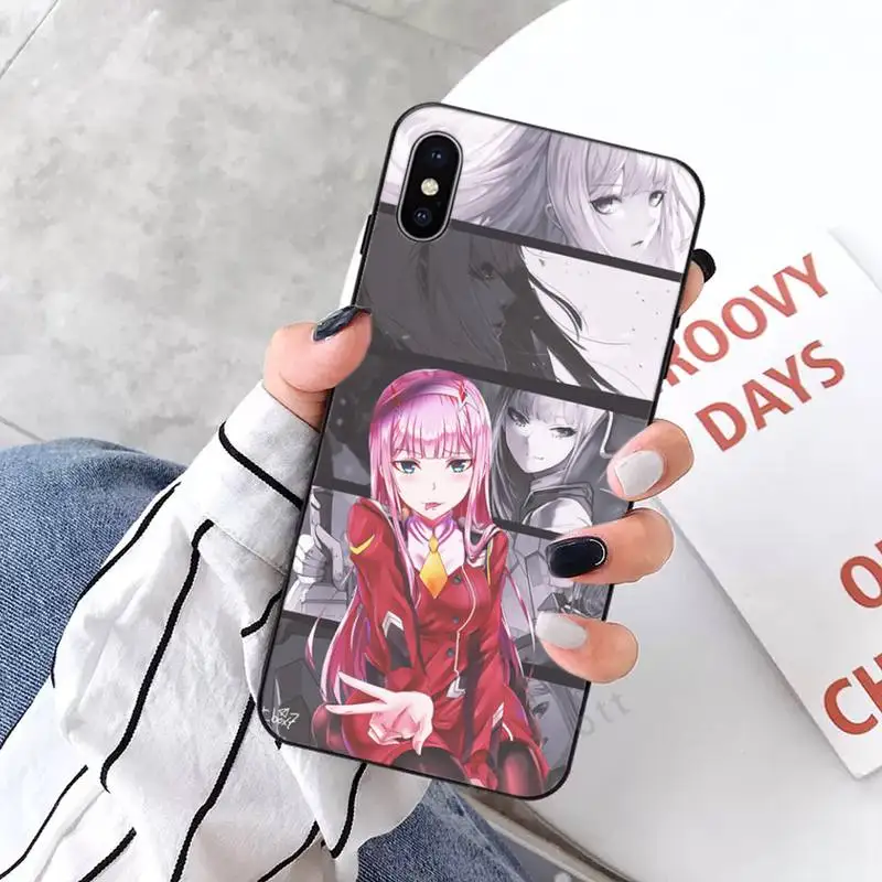 

Zero Two Darling in the FranXX Anime Phone Case for iPhone 11 12 mini pro XS MAX 8 7 6 6S Plus X 5S SE 2020 XR