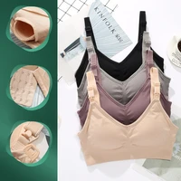 wirefree nursing clothing cotton breastfeeding bra for pregnant women pregnancy breast sleep underwear