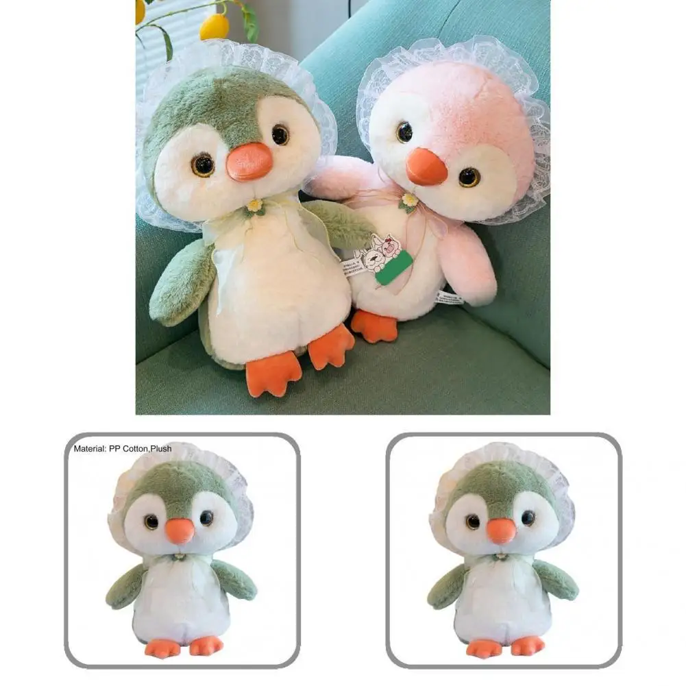 

Plush Penguin Toy Vivid Appearance Photograph Prop Strong Flexibility Realistic Penguin Stuffed Toy for Dorm