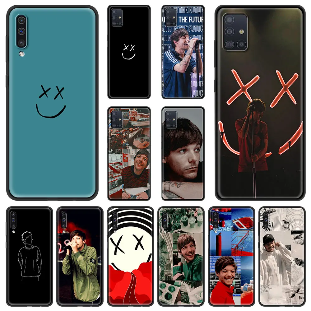 

One Direction Louis Tomlinson Phone Case for Samsung Galaxy A51 A71 A21S A12 A11 A31 A52 A41 A32 5G A72 A01 A22 Soft Black Cover
