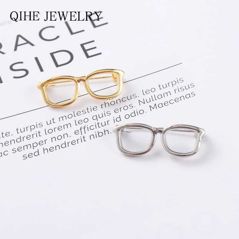 

Glasses Frame Enamel Pins Gold Silver Classic Brooches Party Pin Accessories for Backpack Sunglasses broochfor Lapel Clothes