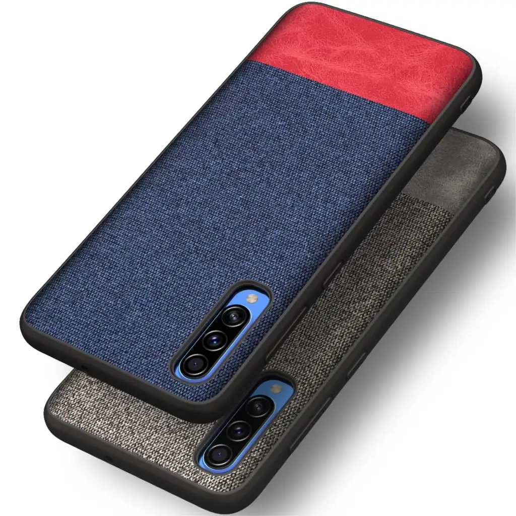 Чехол для Samsung Galaxy A30S A40S A50S A70S Мягкая тканевая текстура защитная задняя крышка