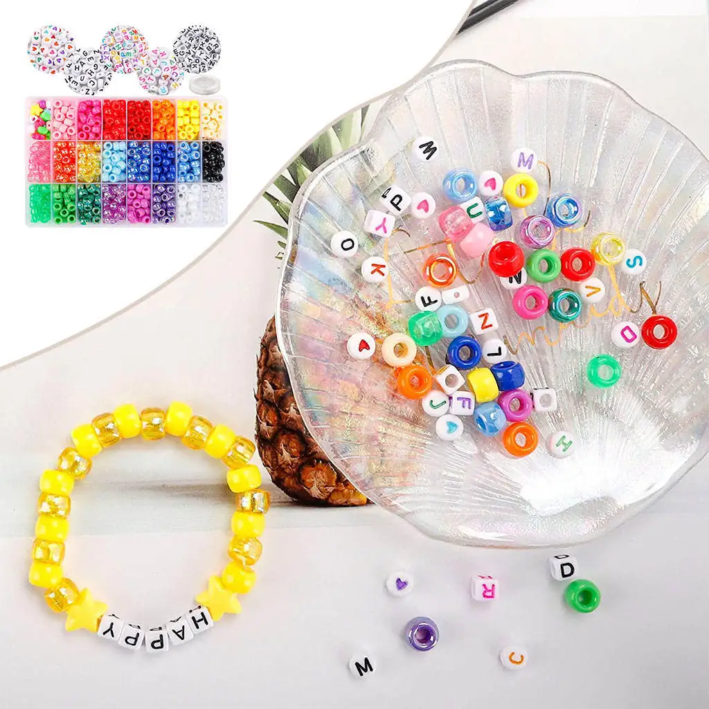 

DIY Seed Beads Set for Women Girls Bracelet Chokers Earrings Anklets 1900Pcs