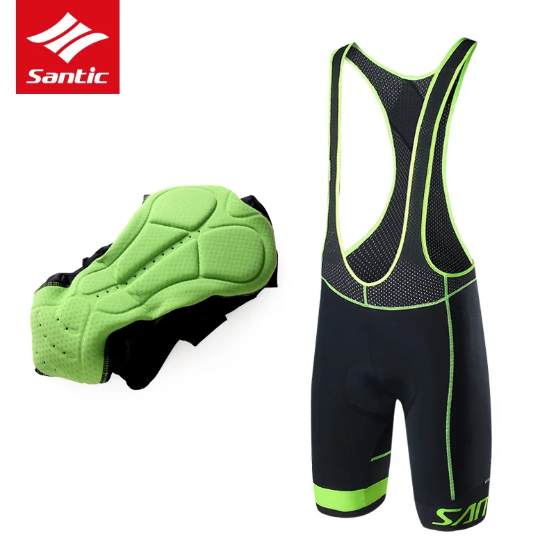 SANTIC мужчины велосипед Велоспорт мягкий нагрудник шорты дышащие импортировано из