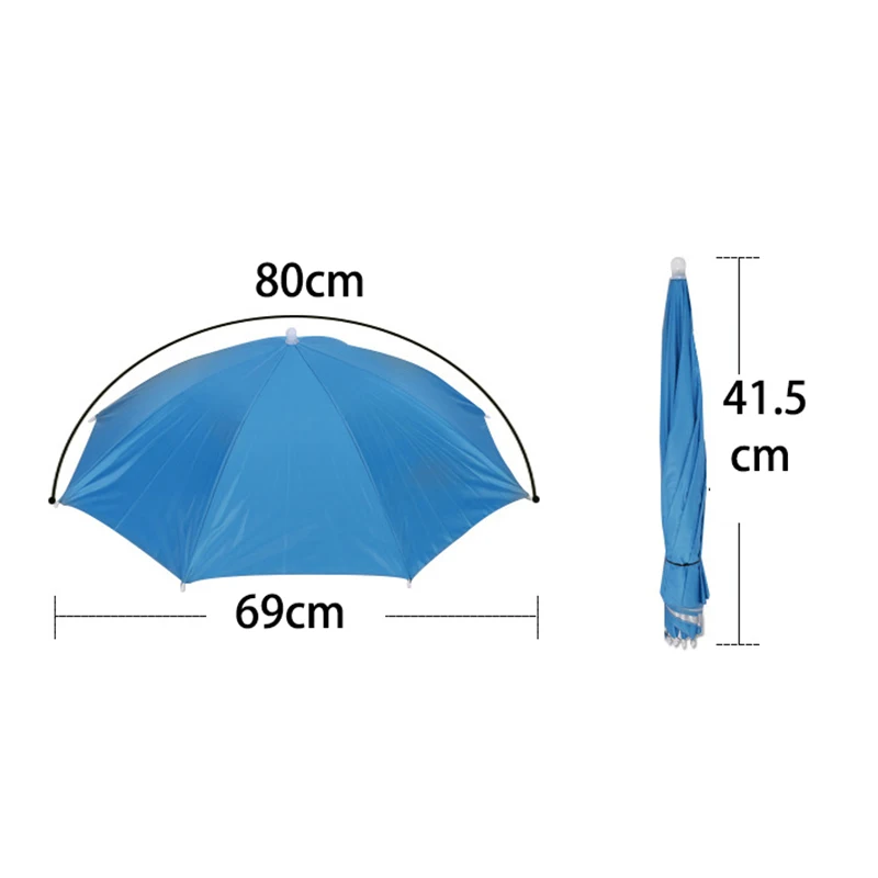 

Foldable Outdoor Fishing High Quality Umbrella Cap Large Cap Sun Shade Waterproof Umbrella Camping Fishing Cap Sun Protection