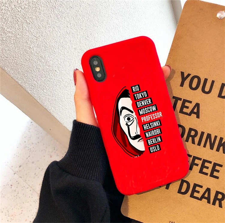 Чехол для телефона с надписью La Casa de papel iPhone 7 8 6S Plus X 11 ТВ-сериала бумажный чехол XS
