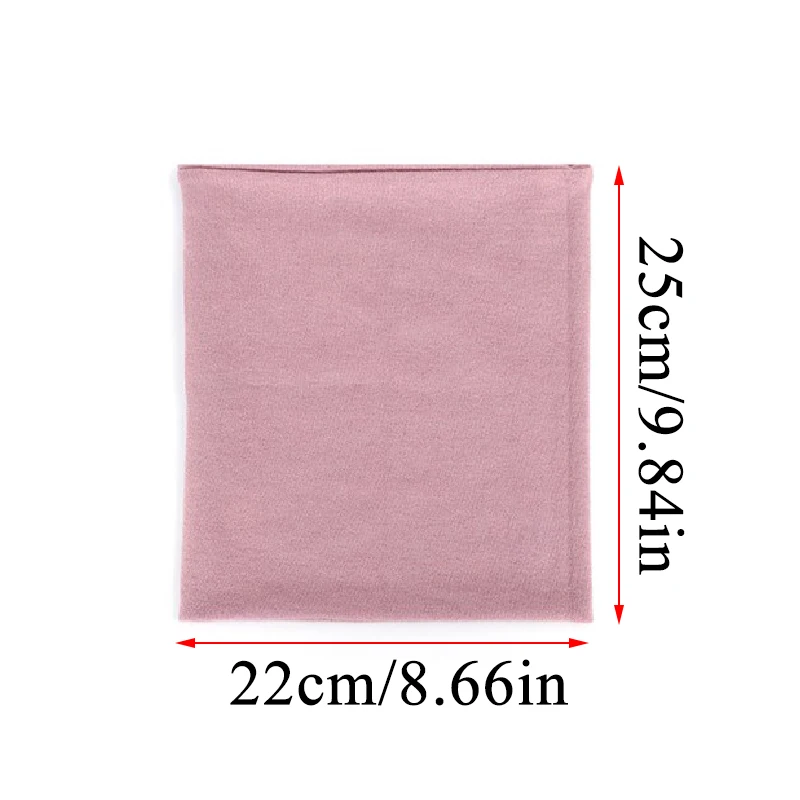 Женский и мужской зимний теплый шарф однотонный вязаный шерстяной хомут широкий