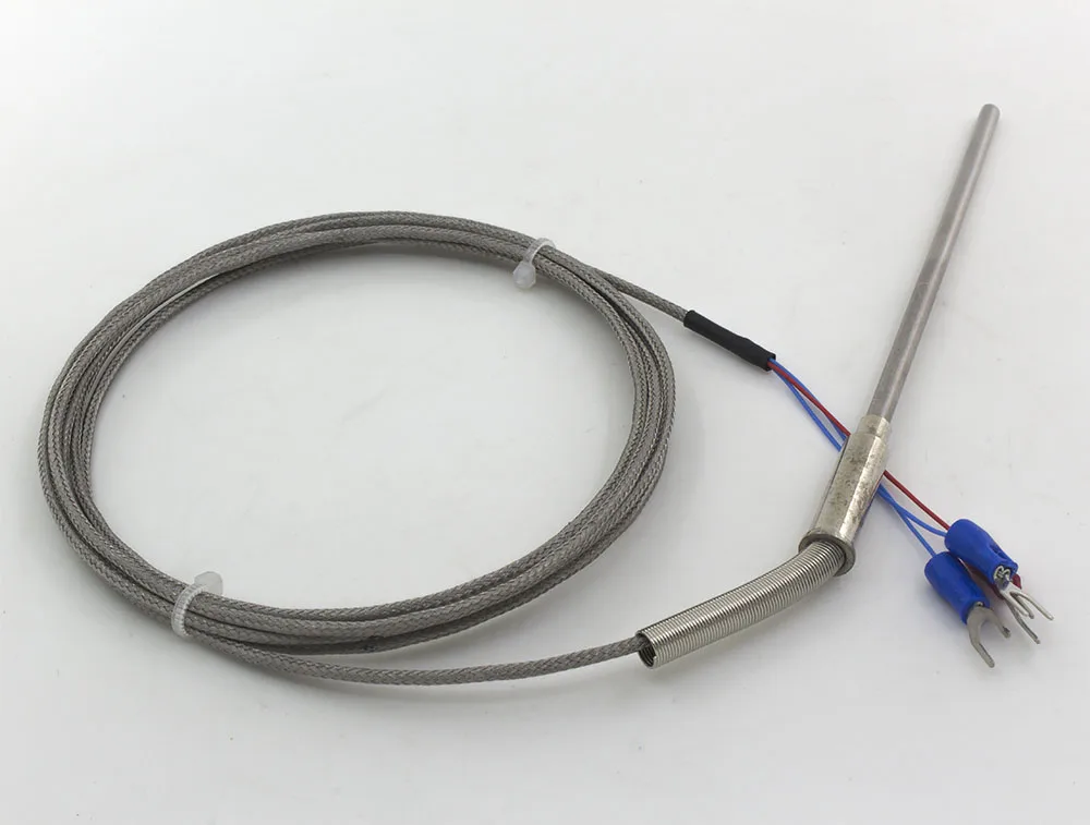 Металлический плетеный кабель FTARP08 PT100 тип 2 м гибкая головка зонда 100 мм датчик