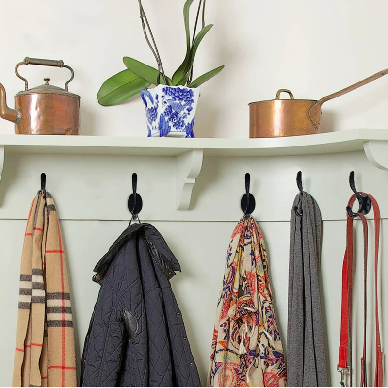 KAK цинковый сплав винтажная бронзовая ткань крюк вешалки настенный пальто мешок