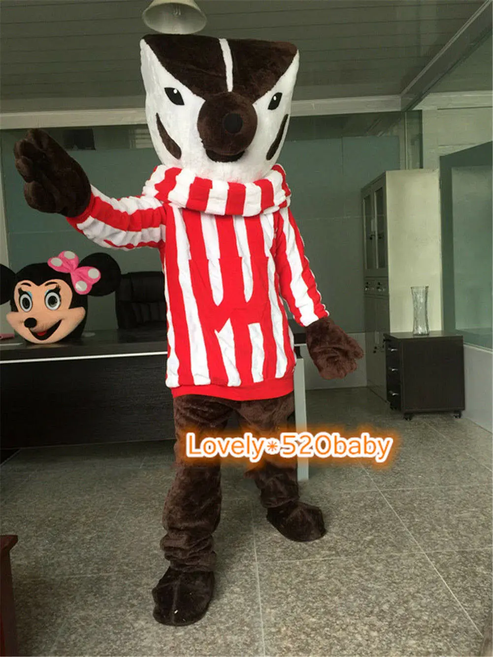 Bucky Badger маскарадный костюм лиса косплей животные взрослые размер вечерние для