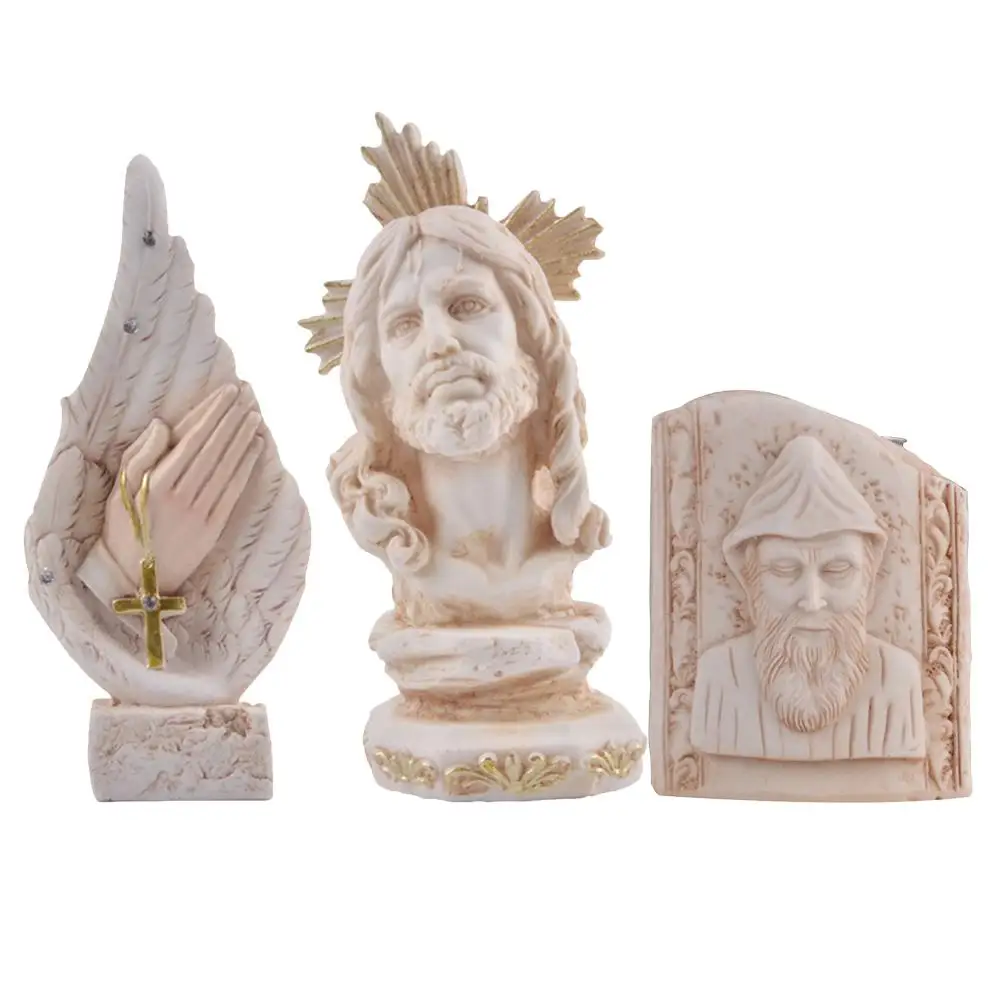 

Christ Jesus Sculpture Jesus Hand Innovative Resin Crafts Home Interior Decoration Religious Ornaments Gift