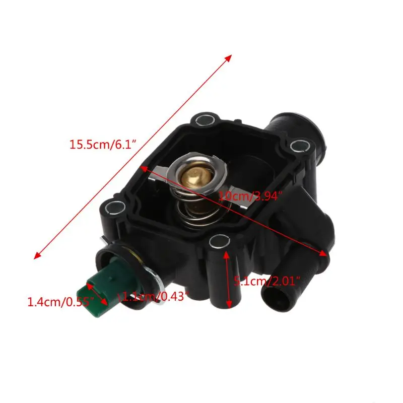 Hot New 1 Pc Auto Car Engine Coolant Thermostat With Housing For Peugeot Citroen 1336.Z0 Vehicle Accessories | Автомобили и