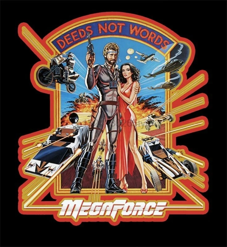 80 s Sci-Fi классический MegaForce плакат искусство на заказ тройник любой размер цвет |