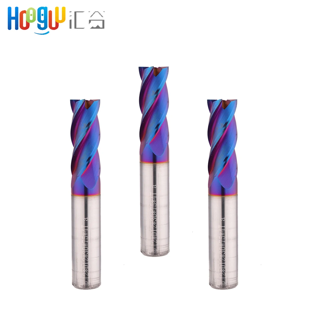

End Mill 4 Flutes HRC65 With 60mm 75mm Carbide Alloy Carbide Milling Straight Shank Tungsten Steel Milling Cutter End MillS