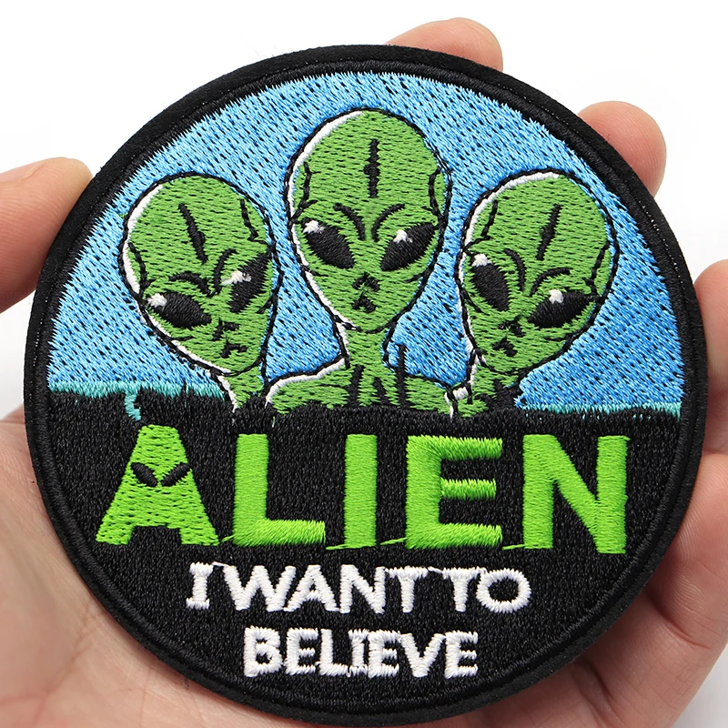 2 шт. космический пришельец вышивка патч шитье Сделай Сам заказной хлопок железо
