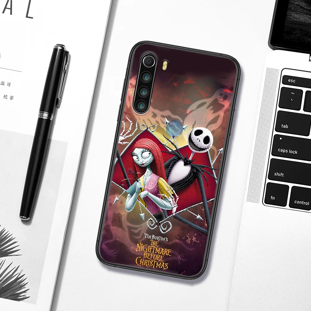 

Nightmare Before Christmas Jack Phone Case Cover Hull For XIAOMI Redmi 8 9 9C Note 6 7 8 9 9S K20 K30 K40 Pro Plus black Shell