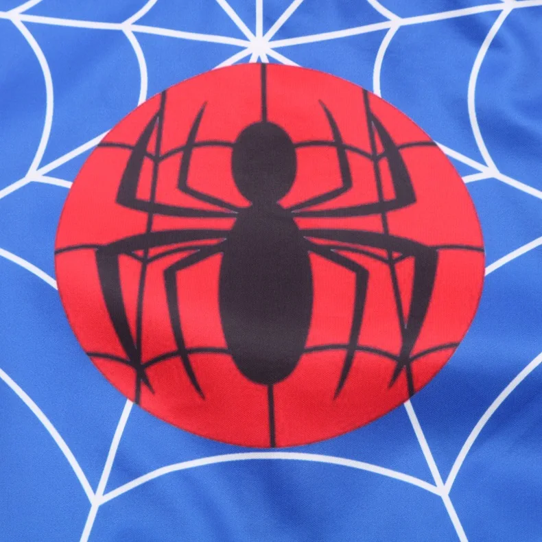 Весенне осенняя рубашка на молнии с рисунком Человека паука для мальчиков