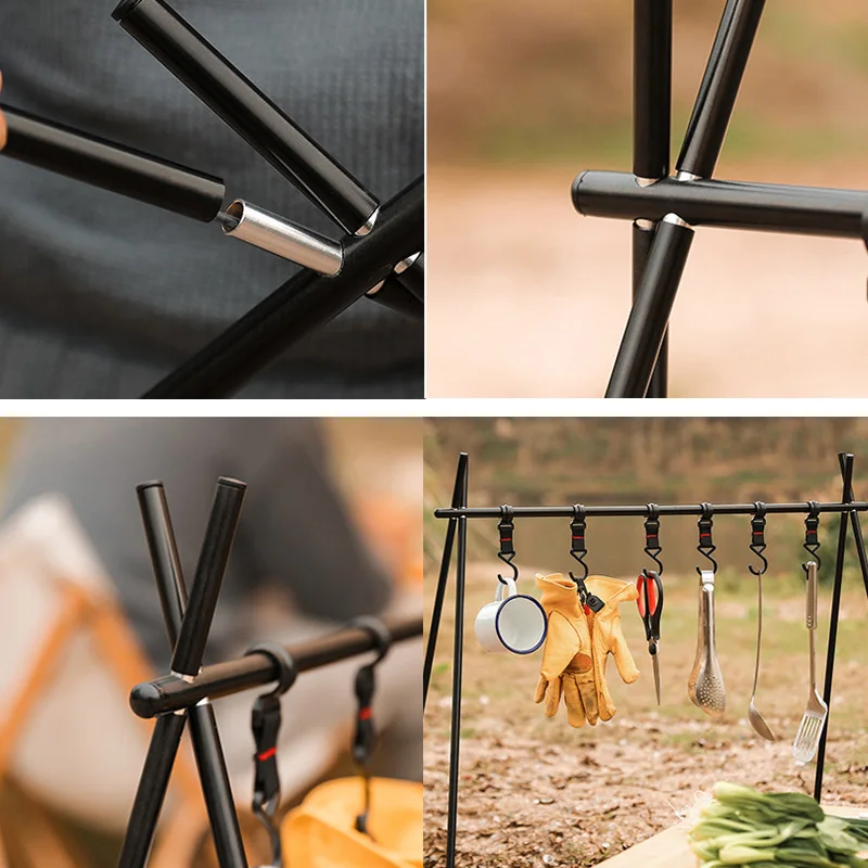 Уличная треугольная вешалка подвесная стойка для кемпинга Складная полка