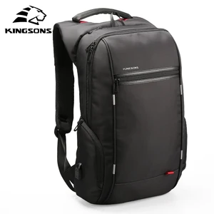 kingsons 13 15 17 usb charging laptop backpack for computer bag women notebook pack waterproof anti theft school bag free global shipping