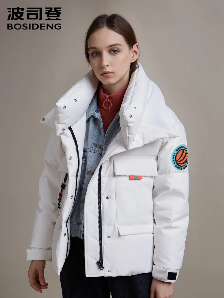 

Новая модная женская куртка BOSIDENG, зимнее теплое короткое пальто B90142518DS