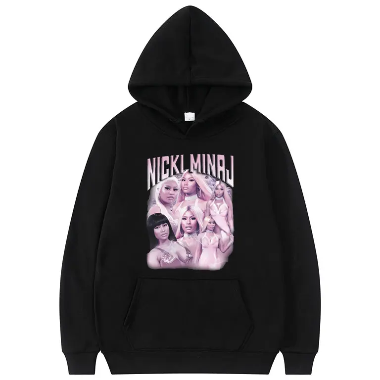 

Sexy Funny Nicki Minaj 90s Graphic Print Hoodie Unisex Harajuku Streetwear Long Sleeve Daily All-match Hoodies Women Loose Tops
