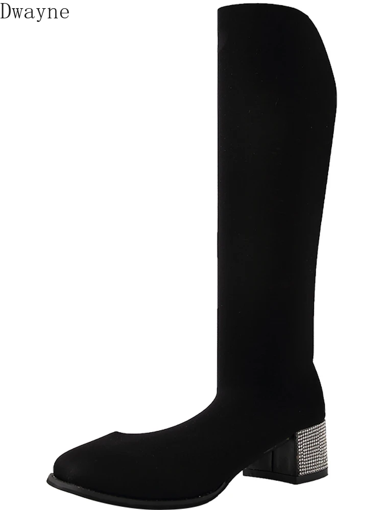 Длинные эластичные носки ботинки коллекция 2019 года сезон весна-осень Цвет Черный