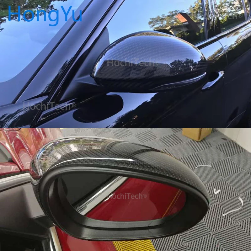 True зеркало заднего вида из углеродных волокон маска для Alfa Romeo стельвио Замена Высокое качество зеркальное покрытие из углеродного волокна