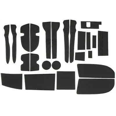 

Черный межкомнатных дверей подстаканник нескользящее покрытие гарантируют защиту коврик 24 шт. для Toyota 4runner 10-19