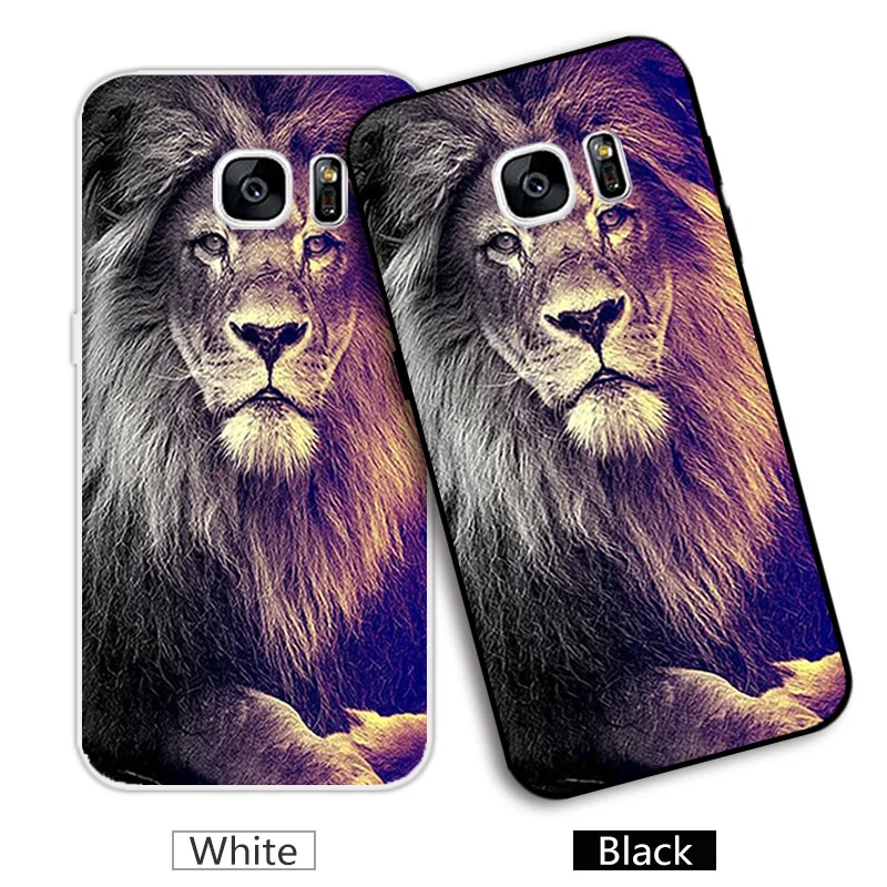 Силиконовый прозрачный мягкий текстурный чехол 5 1 дюйма для Samsung Galaxy S7 G9300 G930