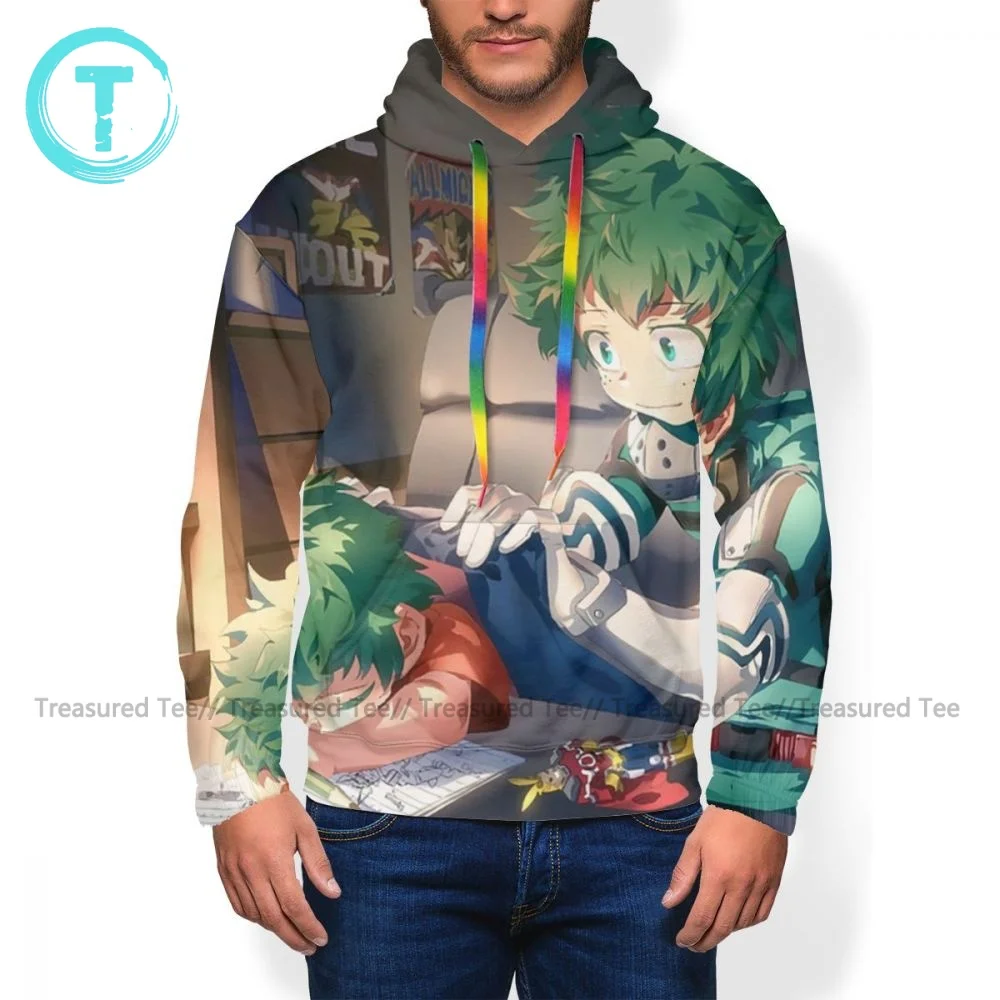 

Warm Deku Hoodies Polyester Outdoor Pullover Hoodie Long Sleeve Fashion Hoodie XL Mens