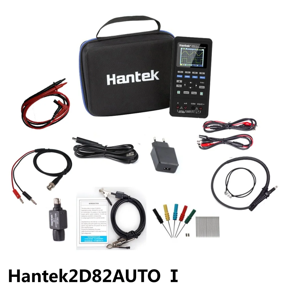 Мультиметр-осциллограф Hantek 2D82 4 в 1 Портативный 2-канальный 80 МГц диагностика