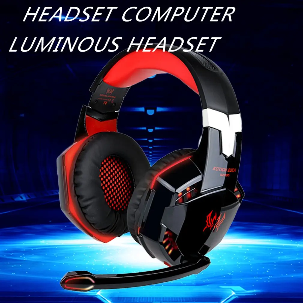 Игровая гарнитура G2000 для ПК игровые стереонаушники с глубокими басами и